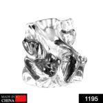 Crystal Glass Ganesha Idol for Home, Office and Car Dashboard, Ganesh Ganesha - With Dupatta by Nari Haat, Indian eth...