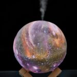 3D 2 in 1 LED Printed Moon Lamp & Aroma Diffuser (1 Pc) - Front View by Nari Haat, Indian ethnic wear, women clothing...