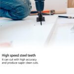 Drill Hole Cutter, Carbon Steel High Accuracy Incisive Hole Saw for Cutting PCV  (18 Pcs Set) - Full Detail by Nari H...