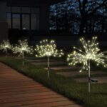 Colorful Multi Led Outdoor Solar Garden Lights (4 Pcs Set) - Front View by Nari Haat, Indian ethnic wear, women cloth...