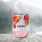 Stainless Steel Vacuum Insulated Mug with Lid, Tumbler (1 Pc / Mix Design & Color) - Sleeve Design by Nari Haat, Indi...