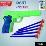 Medium Size Plastic 1 Gun with 5 Soft Suction Dart Bullets (1 Set) - With Dupatta by Nari Haat, Indian ethnic wear, w...