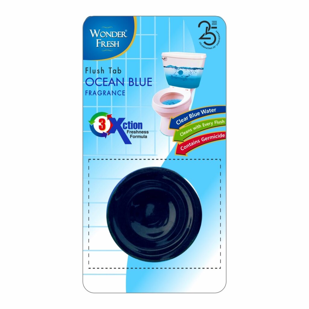 Ocean Blue Toilet Cleaner Flush Tab