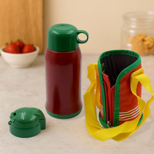 Premium Stainless Steel Insulated Sipper Bottle Print Water FlaskCartoon Vacuum Hot Cold For Kids / Travelling Water ...