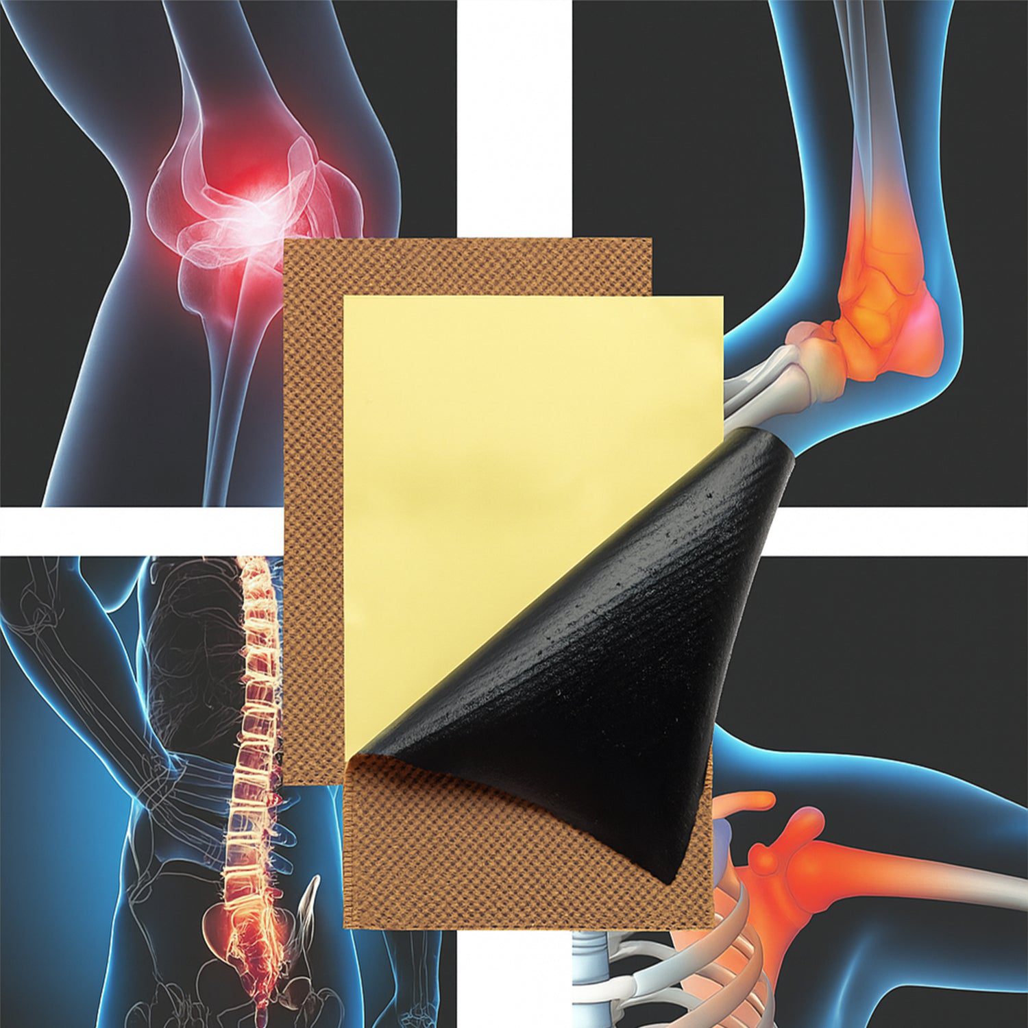 12559.jpg Ant Pain Relief Patch - Pack of 8 Patches - Front View by Nari Haat, Indian ethnic wear, women clothing, designer suit