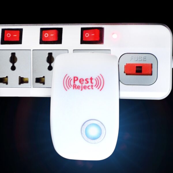 Ultrasonic Pest Repeller to Repel Rats, Cockroach, Mosquito, Home Pest & Rodent - Front View by Nari Haat, Indian eth...