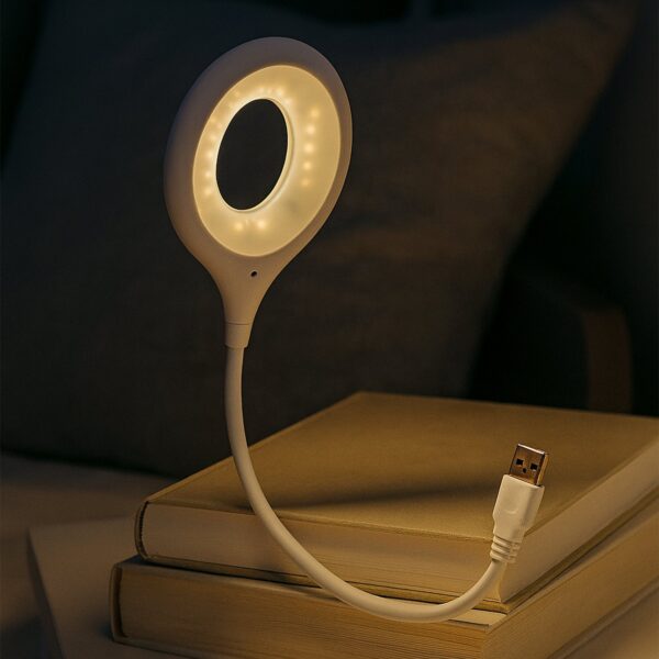 LED USB Flexible Neck Light with 16 LEDs for Laptop & Study Desk - Front View by Nari Haat, Indian ethnic wear, women...