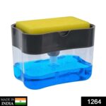 2-in-1 Liquid Soap Dispenser on Countertop with Sponge Holder - With Dupatta by Nari Haat, Indian ethnic wear, women ...