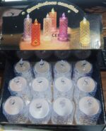 Festive Lighting for Any Occasion: 12 Pack LED Tealight Candles, Diwali - Full Detail by Nari Haat, Indian ethnic wea...