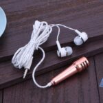 Mini Microphone Mic with Earphone for Voice Recording, Mike Mic Microphone with Handsfree for Mobile Computer, Headph...
