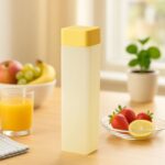 Square Plastic Water Bottle – 1000ml Leakproof BPA-Free for Office, Gym & Home (1 Pc) - Front View by Nari Haat, In...