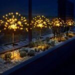 Colorful Multi Led Outdoor Solar Garden Lights (4 Pcs Set) - Back View by Nari Haat, Indian ethnic wear, women clothi...