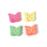 Butterfly Shape Eraser Rubber (1 Pc / Mix Colour & Design) - Sleeve Design by Nari Haat, Indian ethnic wear, women cl...