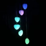 Solar Powered Wind Chimes with Lights: Outdoor Garden Decor (6 LED) - Closeup Embroidery by Nari Haat, Indian ethnic ...