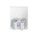 Stainless Steel Mop Broom Holder Organizer, With Glue 6gm Adhesive Wall Mounted Mop Organizer Storage Rack Clip Heavy...