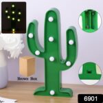 LED Cactus Light, LED Desk Lamp, LED Table Lamp (1 Pc / Battery not Included) - With Dupatta by Nari Haat, Indian eth...