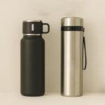 Stainless Steel Vacuum Insulated Water Bottle 900ML Approx (Mix Color) - Front View by Nari Haat, Indian ethnic wear,...