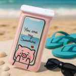 Waterproof Pouch Lock Mobile Cover Underwater Mobile Case All Type Mobile (1 Pc) - Front View by Nari Haat, Indian et...