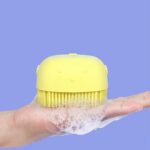 Silicone Massage Bath Body Brush with Shampoo Dispenser