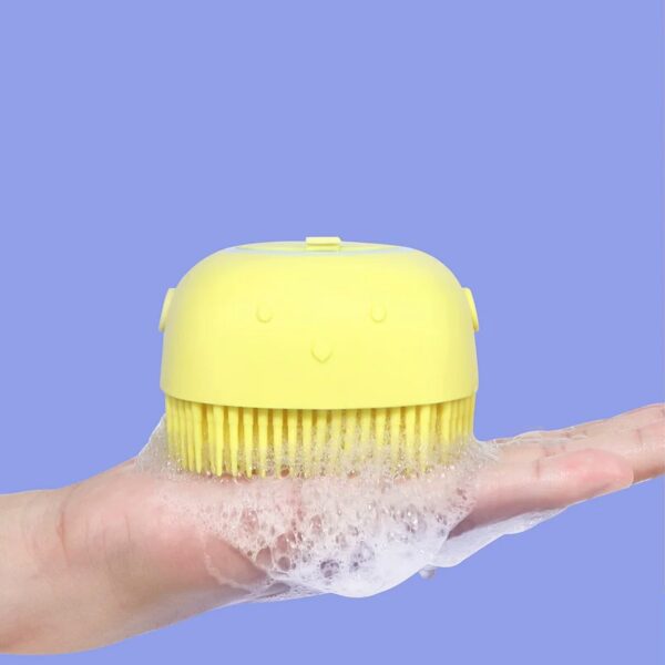 Silicone Massage Bath Body Brush with Shampoo Dispenser