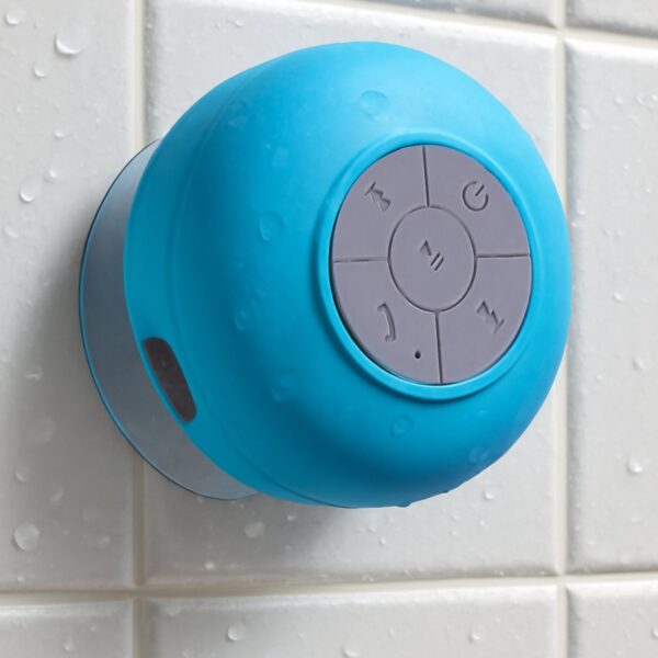 Mini Waterproof Hands-Free Bluetooth Speaker with MIC Suction Cup (1 Pc) - Front View by Nari Haat, Indian ethnic wea...