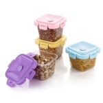 Plastic Food Storage Containers with Lid (4 Pcs Set / 500 ML) - With Dupatta by Nari Haat, Indian ethnic wear, women ...