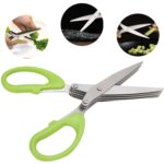 Multifunction Vegetable Stainless Steel Herbs Scissor with 3 Blades - Fabric Detail by Nari Haat, Indian ethnic wear,...
