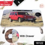 Multi Purpose Laptop Desk for Study Reading Foldable with Cupholder  58×38 cm - With Dupatta by Nari Haat, Indian et...