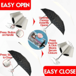 3-Fold Cute Umbrella – Sun & Rain Protection, UV Shield (1 Pc / With Zip Case) - With Dupatta by Nari Haat, Indian ...