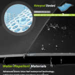 3-Fold Cute Umbrella – Sun & Rain Protection, UV Shield (1 Pc / With Zip Case) - Sleeve Design by Nari Haat, Indian...