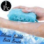 Silicone Bubble Bath SPA Super Soft Body Scrubbing Brush - Back View by Nari Haat, Indian ethnic wear, women clothing...