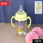 Plastic Baby Feeding Bottle with Handles, Cleaning brush & Straw (300 ML / 1 Pc) - With Dupatta by Nari Haat, Indian ...