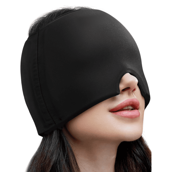 Migraine and Headache Relief Cap: Ice Wrap for Tension & Sinus Relief - Front View by Nari Haat, Indian ethnic wear, ...