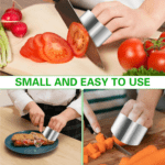 Stainless Steel Finger Guard Cutting Protector - Closeup Embroidery by Nari Haat, Indian ethnic wear, women clothing,...