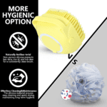 SILICONE MASSAGE BATH BODY BRUSH WITH SHAMPOO DISPENSER, SCRUBBER - Back View by Nari Haat, Indian ethnic wear, women...