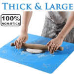 Silicone baking mat for roti and fondant with measurements