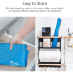 Mat, Rolling Mat Silicone Baking Mat Fondant Mat Sheet Chapati - Back View by Nari Haat, Indian ethnic wear, women cl...