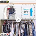 Adjustable Trouser Pants Hanger Organizer - With Dupatta by Nari Haat, Indian ethnic wear, women clothing, designer suit