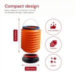 Foldable Storage Bucket , Water Container & Dustbin Multiuse Bucket For Home , Car & Kitchen Use Bucket - Closeup Emb...