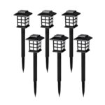Big Solar Outdoor Lights, 6 Pack Waterproof Solar Pathway Lights, 10 Hrs Long-Lasting LED Landscape Lighting Solar Ga...