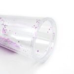 Creative Plastic Cold Drink Cup with Lid & Straw – Tumbler (Mix Color) - Closeup Embroidery by Nari Haat, Indian et...