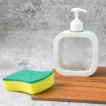 Snap sink Dispenser Plastic Clear Empty Pump Lotion Bottles (1 Set) - Neckline Detail by Nari Haat, Indian ethnic wea...