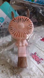 Portable Small Fan Handheld  Without Battery & USB Cable Hand Press Fan (1 Pc) - Fabric Detail by Nari Haat, Indian e...