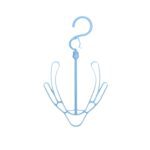 Small Shoes Drying Hanger, Rotatable Shoe Hanging Racks (1pc) - Fabric Detail by Nari Haat, Indian ethnic wear, women...