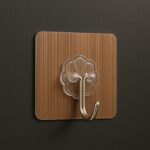 Adhesive Heavy-Duty Hooks for Kitchen and Bathroom (1 Pc / 6×6 Cm) - Front View by Nari Haat, Indian ethnic wear, wo...