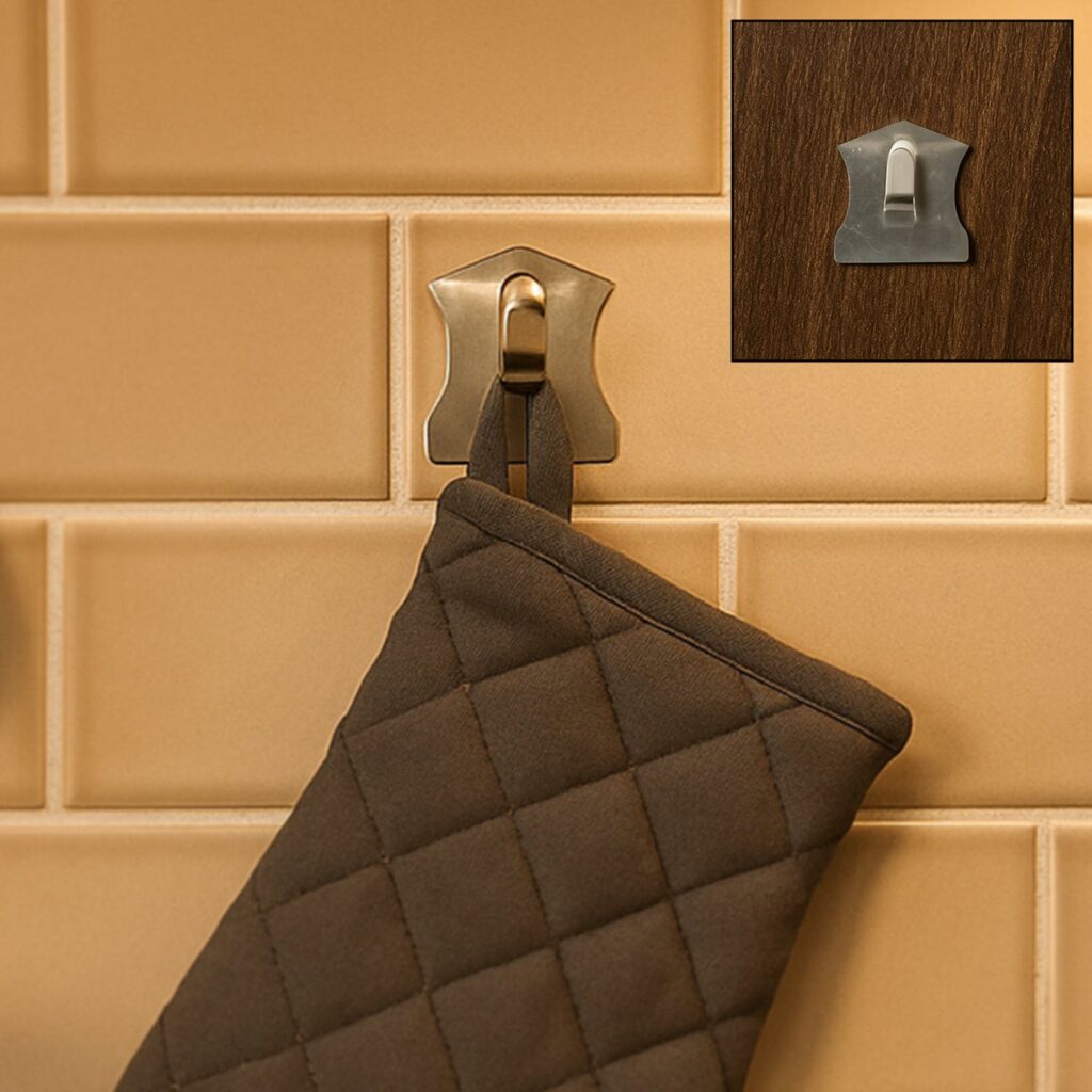 Self-Adhesive Stainless Steel Hooks for Robes