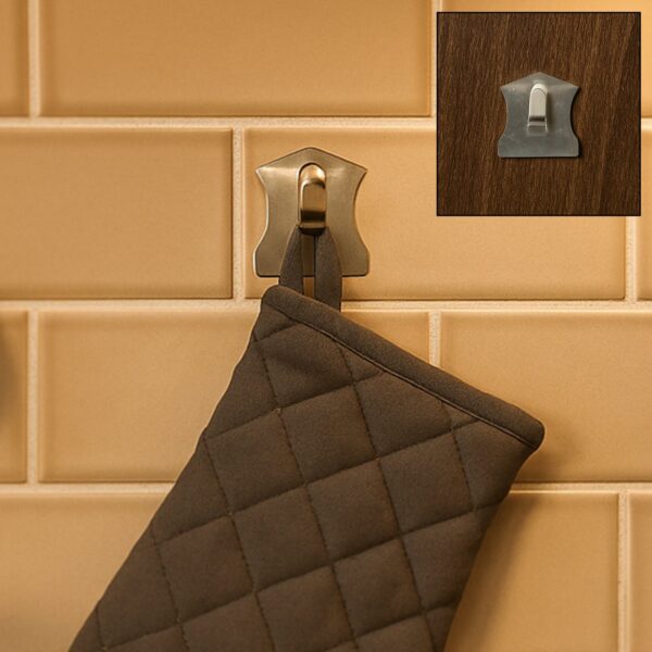 Self-Adhesive Stainless Steel Hooks for Robes