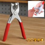 Grommet Setting Tool with Gold Eyelets