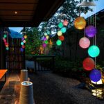 Solar Crystal Ball Color Changing LED Hanging Light for Patio Yard Garden - With Dupatta by Nari Haat, Indian ethnic ...