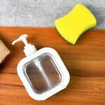 Snap sink Dispenser Plastic Clear Empty Pump Lotion Bottles (1 Set) - Closeup Embroidery by Nari Haat, Indian ethnic ...